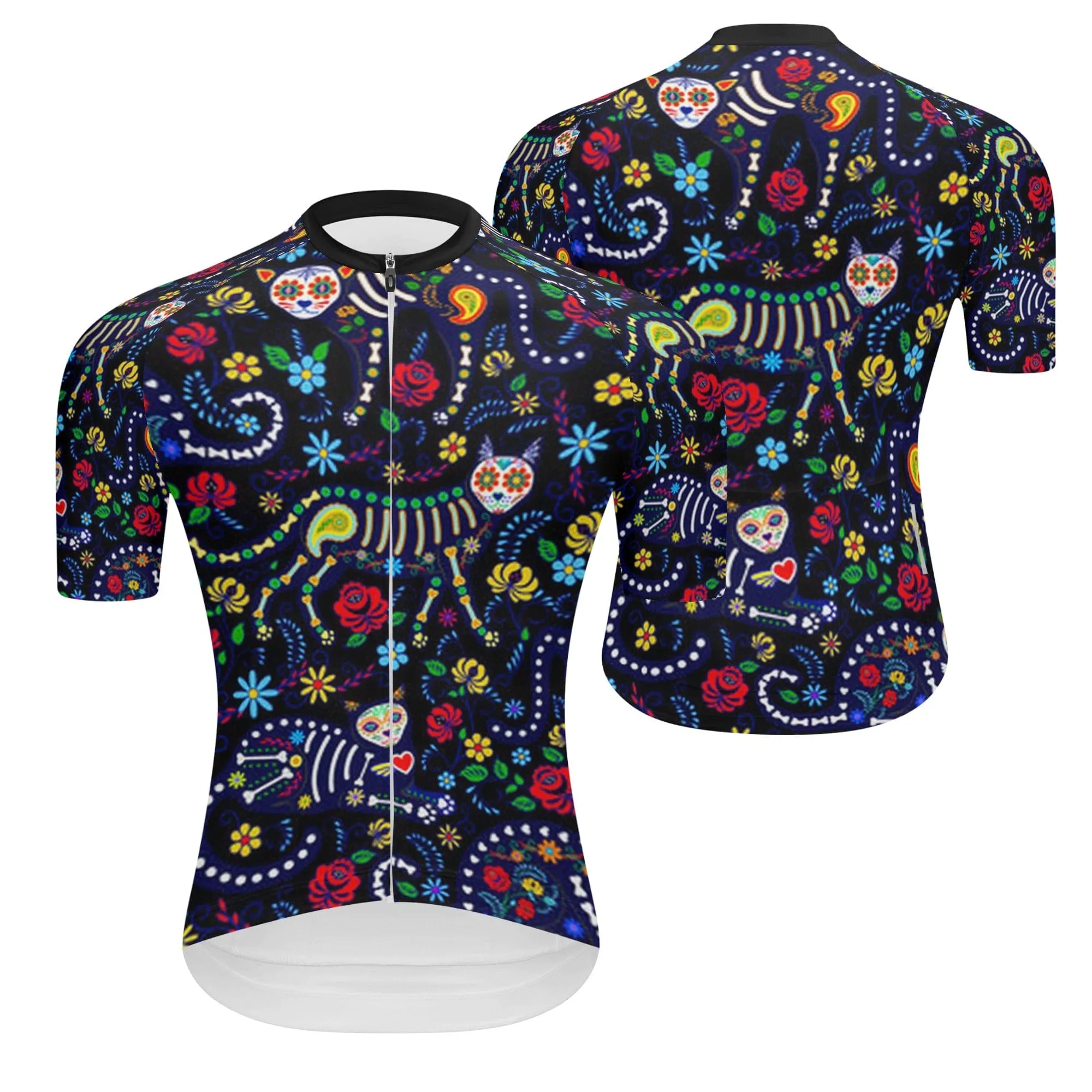 Mexican Skull Pro Team Short Sleeve Cycling Jersey