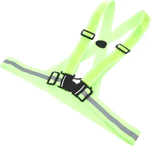 Milisten 1Set LED Reflective Vest for Night Running Adjustable Safety Strap with Luminous Features Comfortable and Durable Gear for Biking Jogging and Outdoor Activities