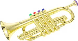 Milisten Trumpet Toy for Boy Girl Educational Simulated Musical Instrument for Creative Play Four- Safe for Music Performance and Fun