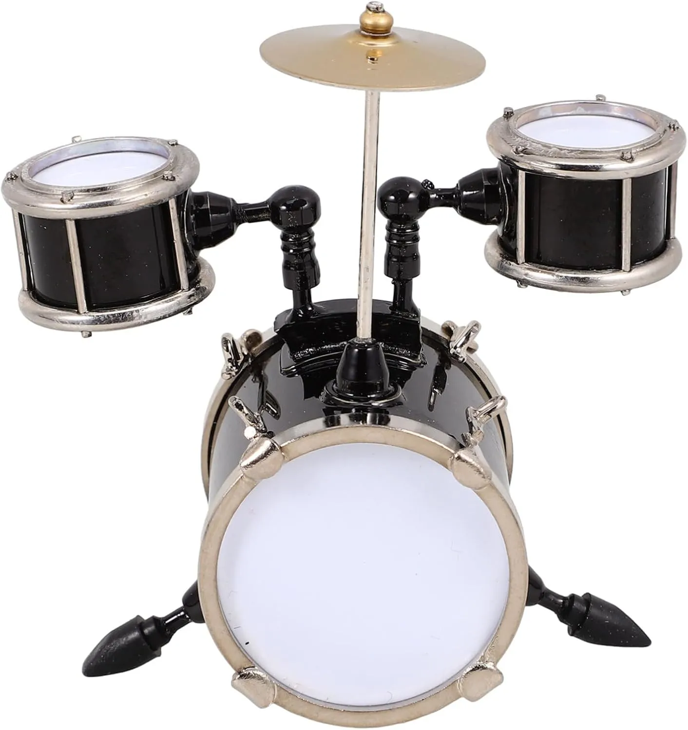 Miniature Drum Model Realistic Dollhouse Musical Instrument Construction for Music Room Decor Compact for Year Birthdays
