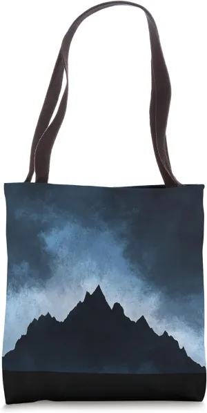 Minimalist Mountain Silhouette Adventure Tote Bag