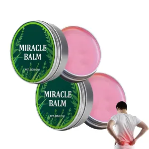 Miracle Balm,Soothing Joint Cream for Back，Hands, Feet ，Organic component (2PCS)