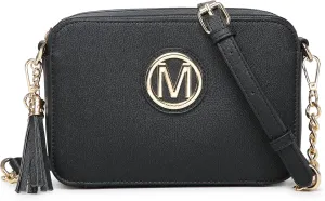 MKP Stylish Lightweight Fashion Crossbody Bag for Women Chic Signature Shoulder Messenger Bag with Tassel Zipper Pocket