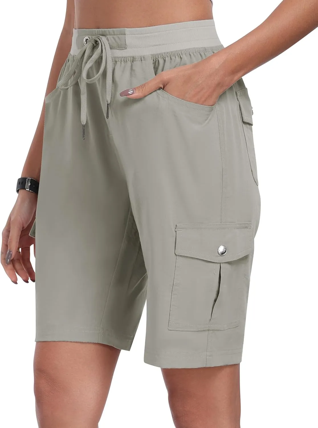 MoFiz Women's Hiking Shorts Athletic Outdoor Cargo Shorts for Women Quick Dry Running Summer Shorts with Pockets