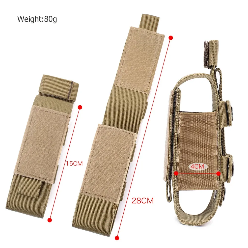 MOLLE Nylon Tourniquet Pouch Holder - Flashlight & Knife Holster