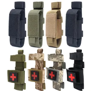 MOLLE Nylon Tourniquet Pouch Holder - Flashlight & Knife Holster