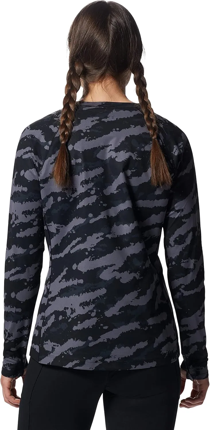 Mountain Hardwear Women's Mountain Stretch Long Sleeve Crew for Hiking, Climbing, Skiing, and Everyday Wear