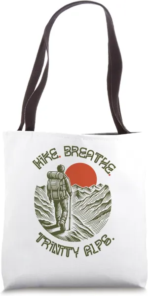 Mountaineering - Trinity Alps Tote Bag