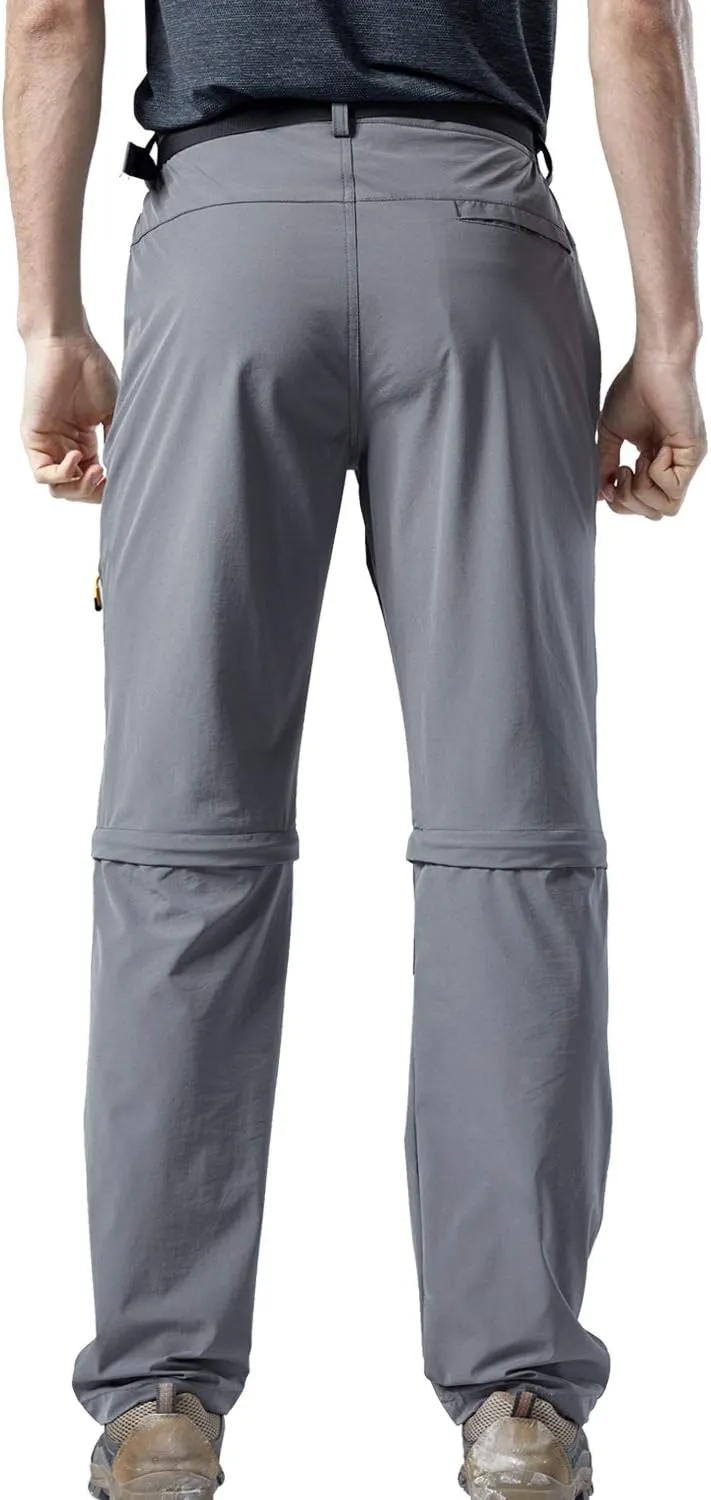 Mr.Stream Men's Walking Windproof Breathable Camping Quick Drying Outdoor Convertible Hiking Pants