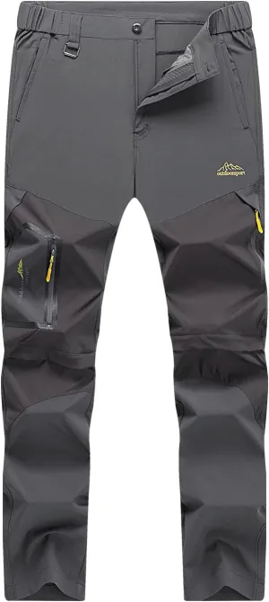 Mr.Stream Men's Walking Windproof Breathable Camping Quick Drying Outdoor Convertible Hiking Pants