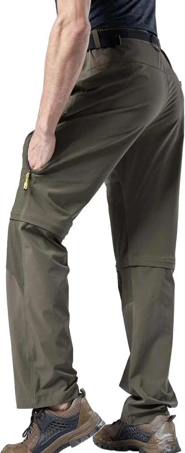 Mr.Stream Men's Walking Windproof Breathable Camping Quick Drying Outdoor Convertible Hiking Pants