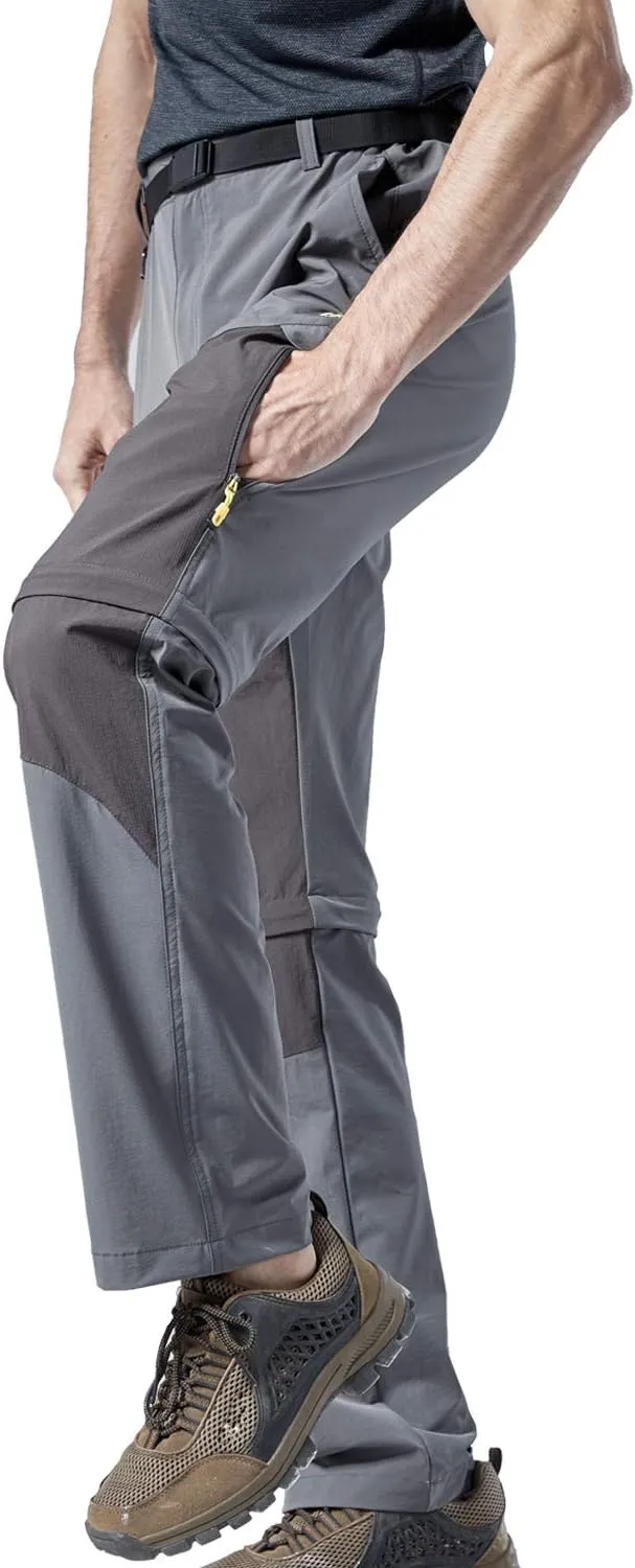 Mr.Stream Men's Walking Windproof Breathable Camping Quick Drying Outdoor Convertible Hiking Pants