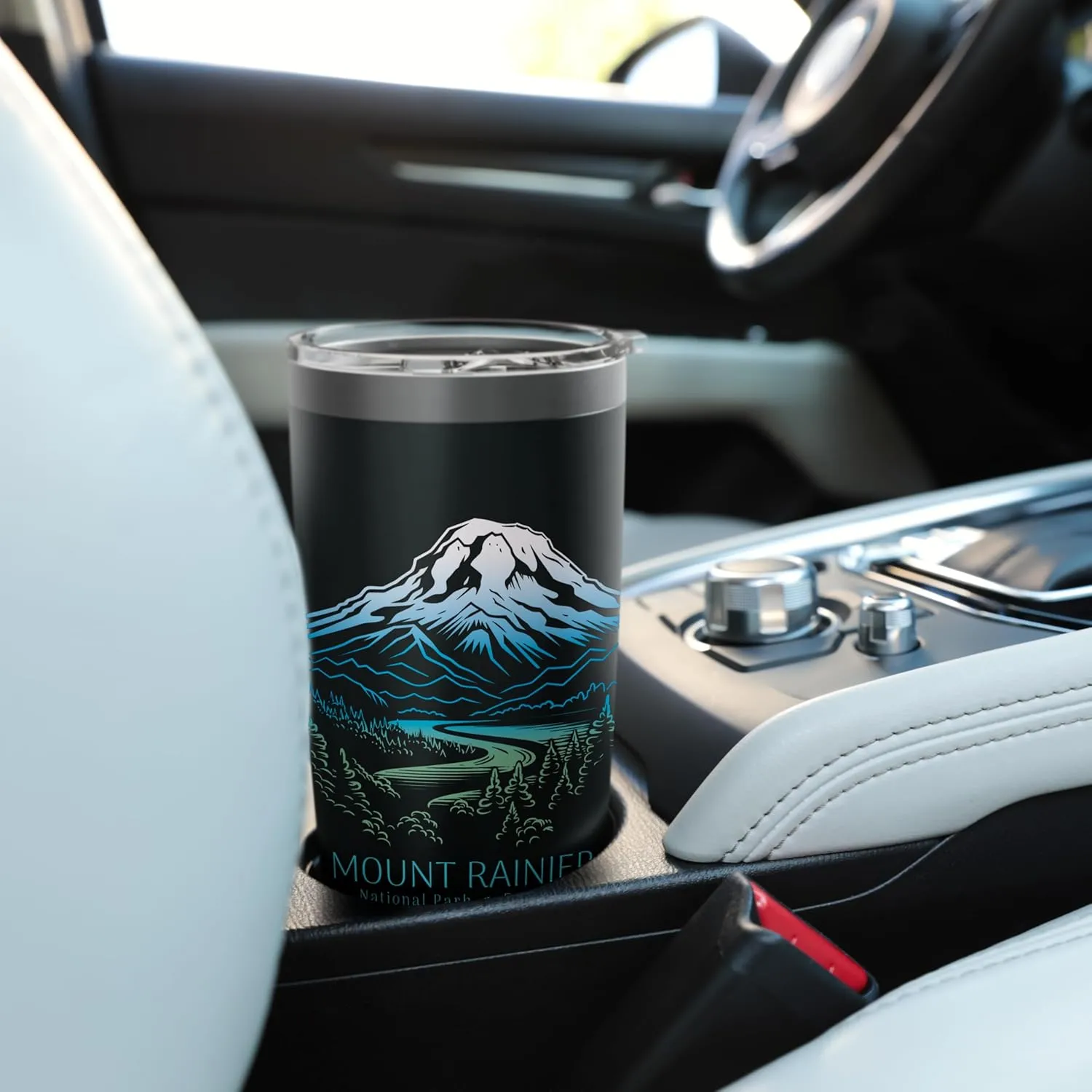 Mt. Rainier National Park Hiking Camping Mountain Souvenir Stainless Steel Insulated Tumbler