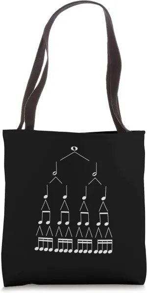 Music Theory Rhythm Values Rhythmic Notes Chart Student Tote Bag