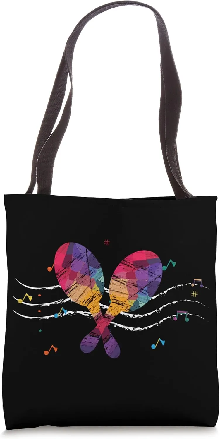 Musical Instrument, Music Lover, Music Teacher, Rattles Tote Bag