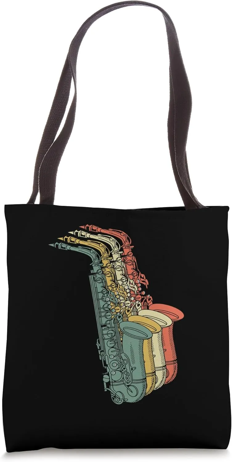 Musical Orchestra Musician Instrument Saxophone Lover Tote Bag