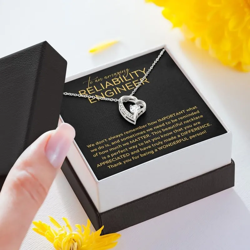 Necklace Message Card Box Forever Love - We Don't Always - Appreciation Sales Business Coworker Retirement Thank You