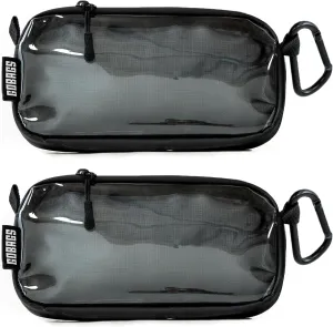 NEO Production Zipper Bags - Electronics & Camera Accessories Bag - Cable organizer, Gear Accessory Pouch, Travel Camera Essentials (Extra Small, Black, 2 pack)