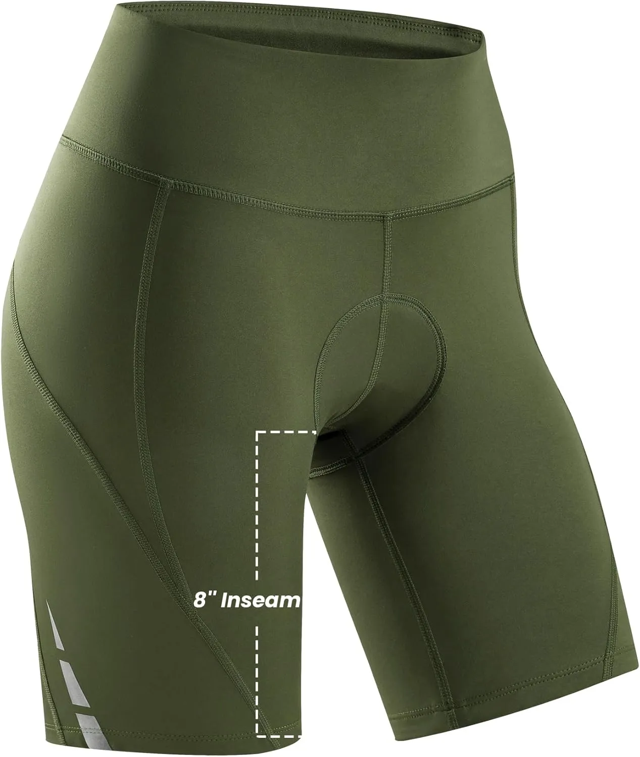 Nepest Womens Padded Bike Shorts 4D Padding Cycling Shorts with Zipper Pocket Riding Bicycle Cycle Road Biking Underwear