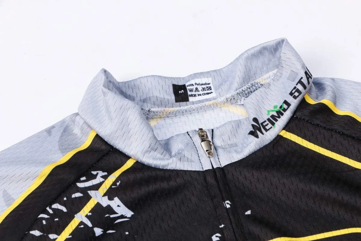 New Pro Full Zipper Men's Cycling Jersey Short Sleeve Riding Shirt USA