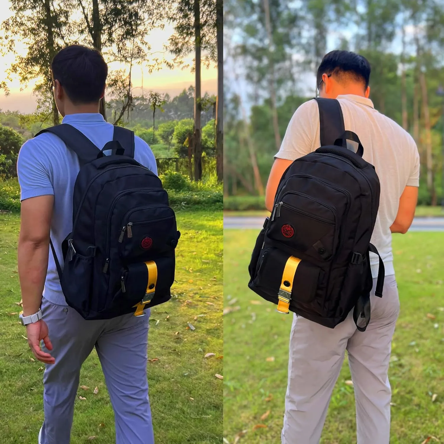 NICGID Sling Bags Chest Shoulder Backpacks, 13.3'' 14.1'' 15.6''Laptop Backpack Crossbody Messenger Bag Travel Outdoor