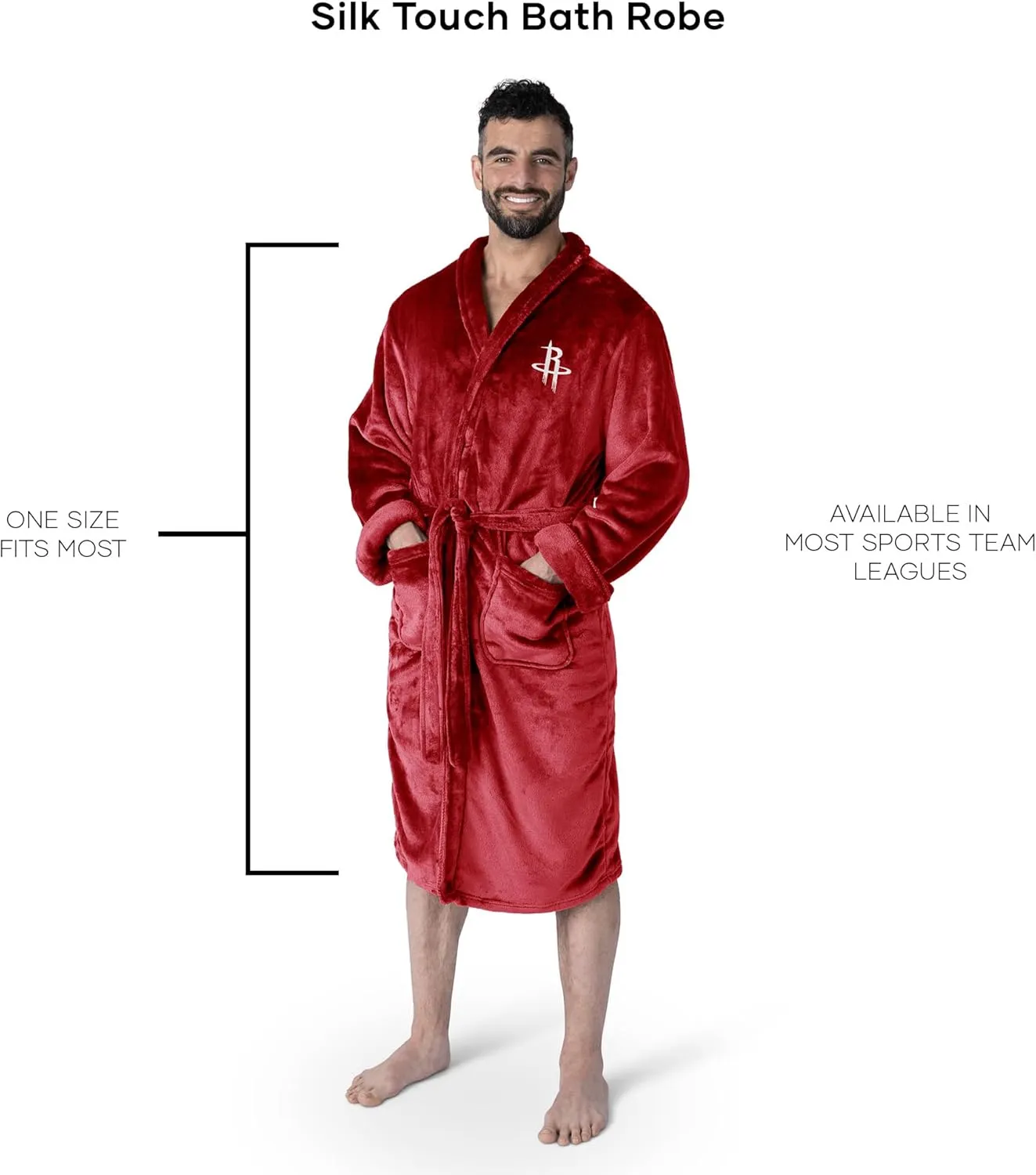 Northwest NBA Silk Touch Bath Robe, Large/X-Large