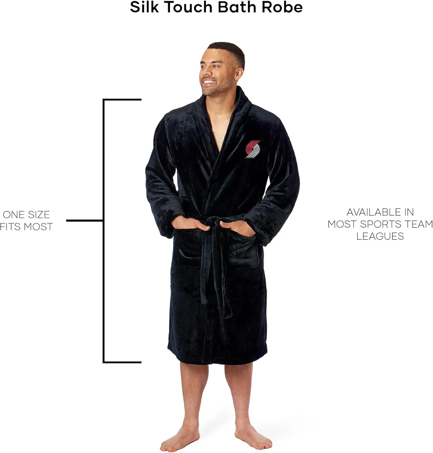 Northwest NBA Silk Touch Bath Robe, Large/X-Large