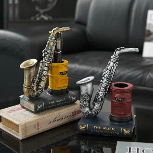 Notes Pen Holder Piano Musical Instrument Design Music Gift Classification Resin Pen Holder Stationery Student Pencil Holder