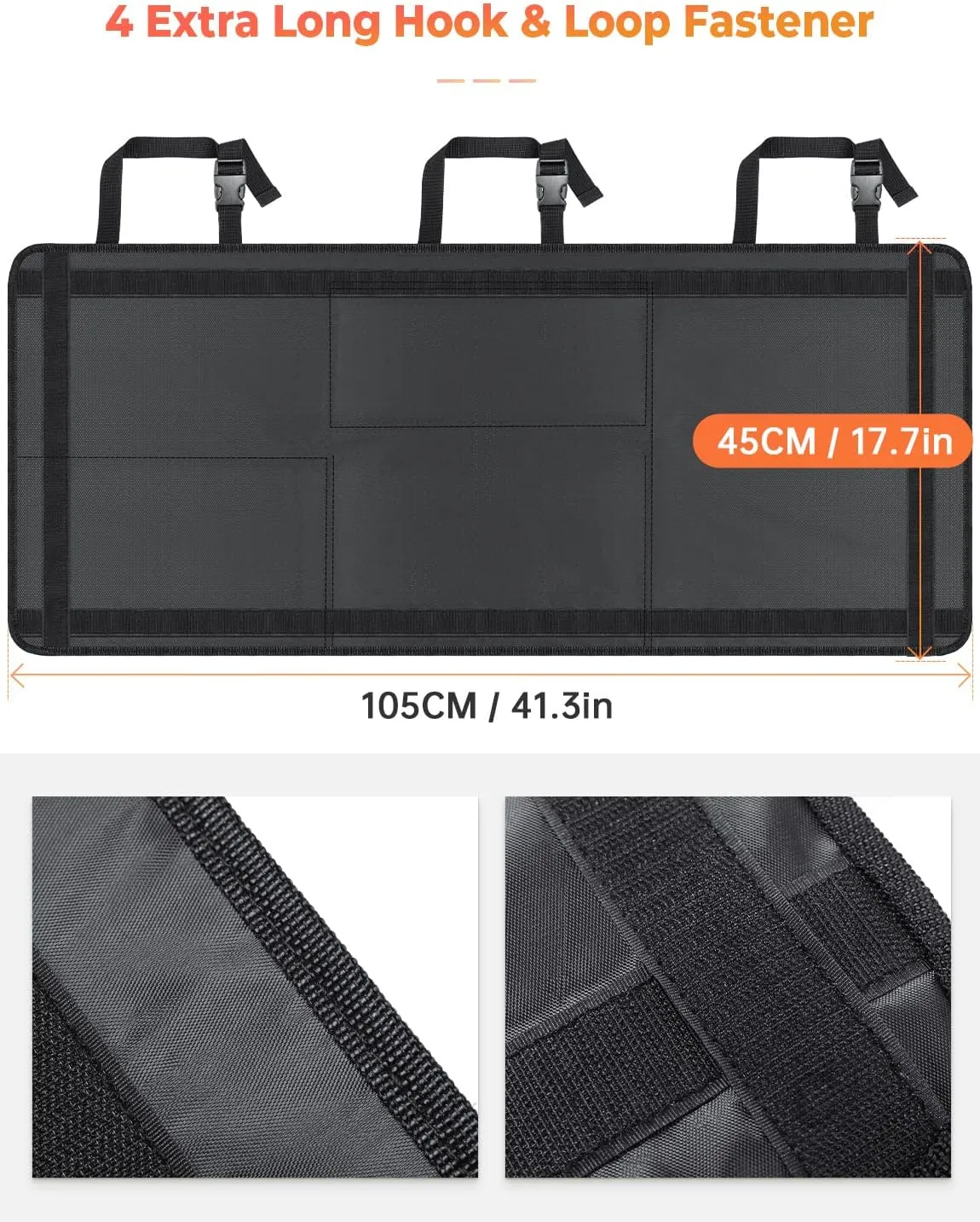 Oasser Car Storage Organizer New Version, Hanging Trunk Organizer with 10 Different Functional Storage Bags for SUV Truck MPV VAN