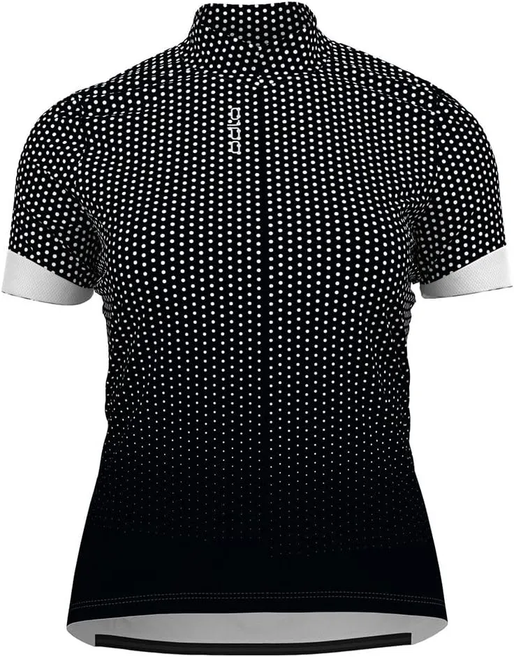 Odlo Women's Essential Print Full Zip Cycle Jersey
