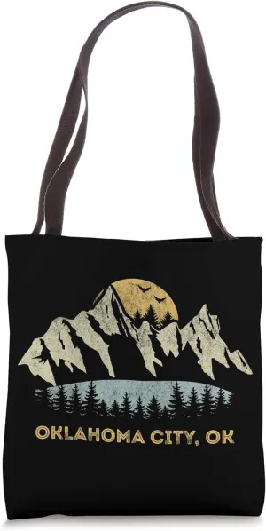 Oklahoma City Oklahoma Mountain Sunset Sunrise OK Tote Bag