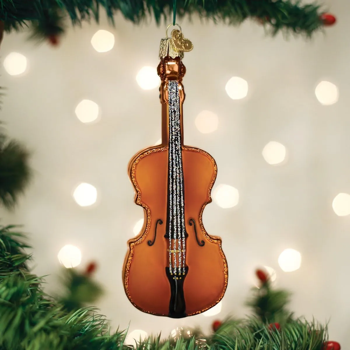 Old World Christmas Cello Glass Blown Ornament for Christmas Tree