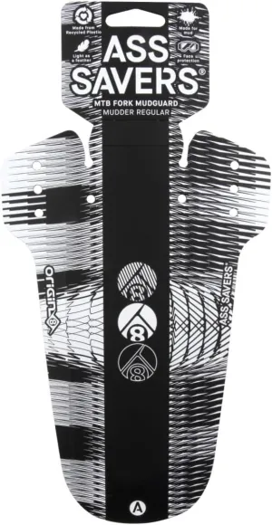 Orange Cycle Parts Origin8 Black/White Hi-Fi Ass Savers Front Fender Standard 235mm x 155mm 290554