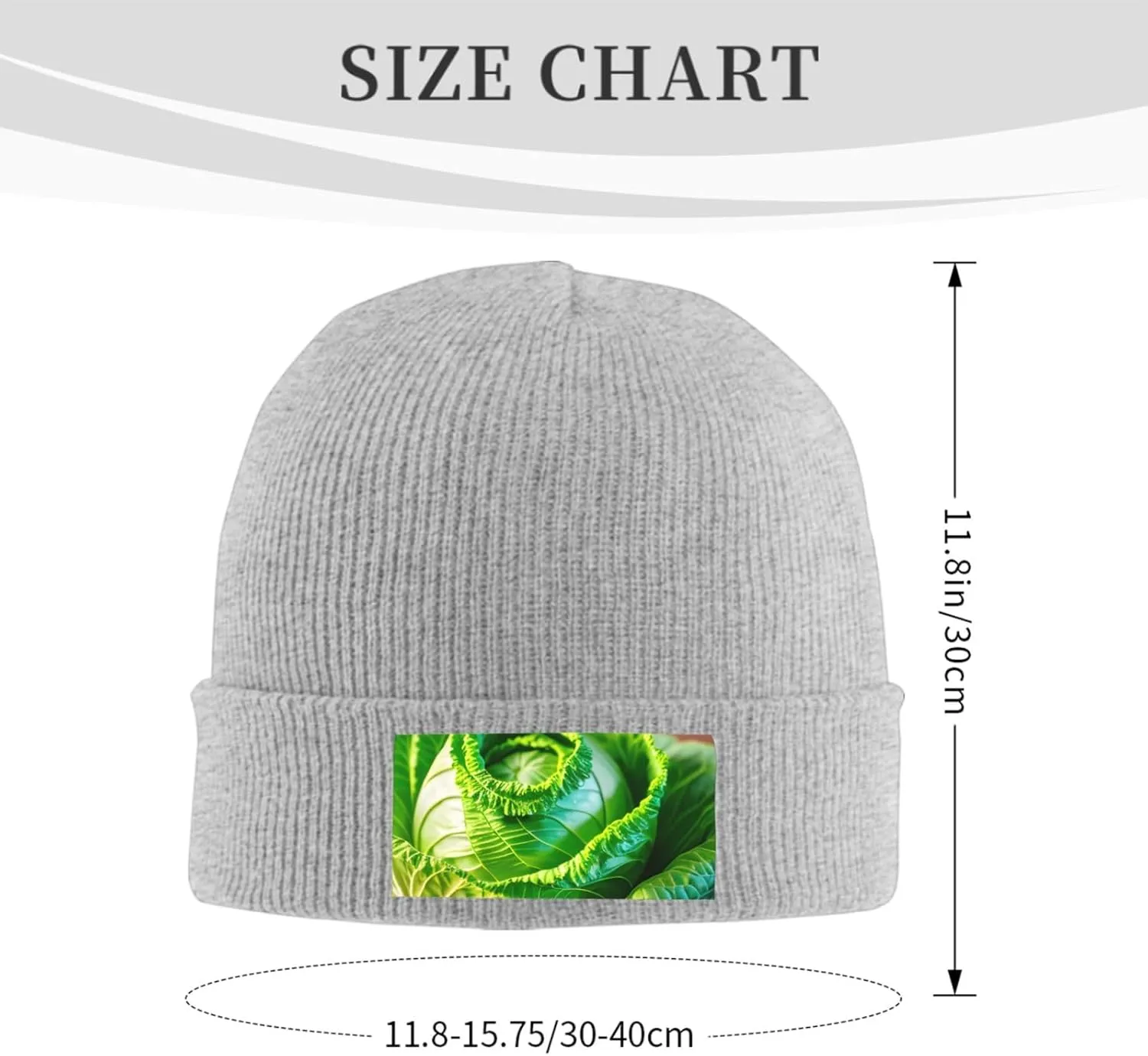 Our Bright Cabbage Print Knitted Hats are Not Only Warm But Also Fashionable (6 Colors)