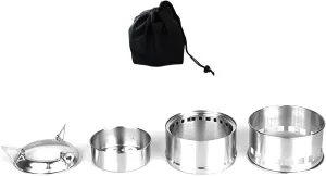 Outdoor Camping Stove Portable Wood Burning Stove for Hiking Outdoor BBQ Parts