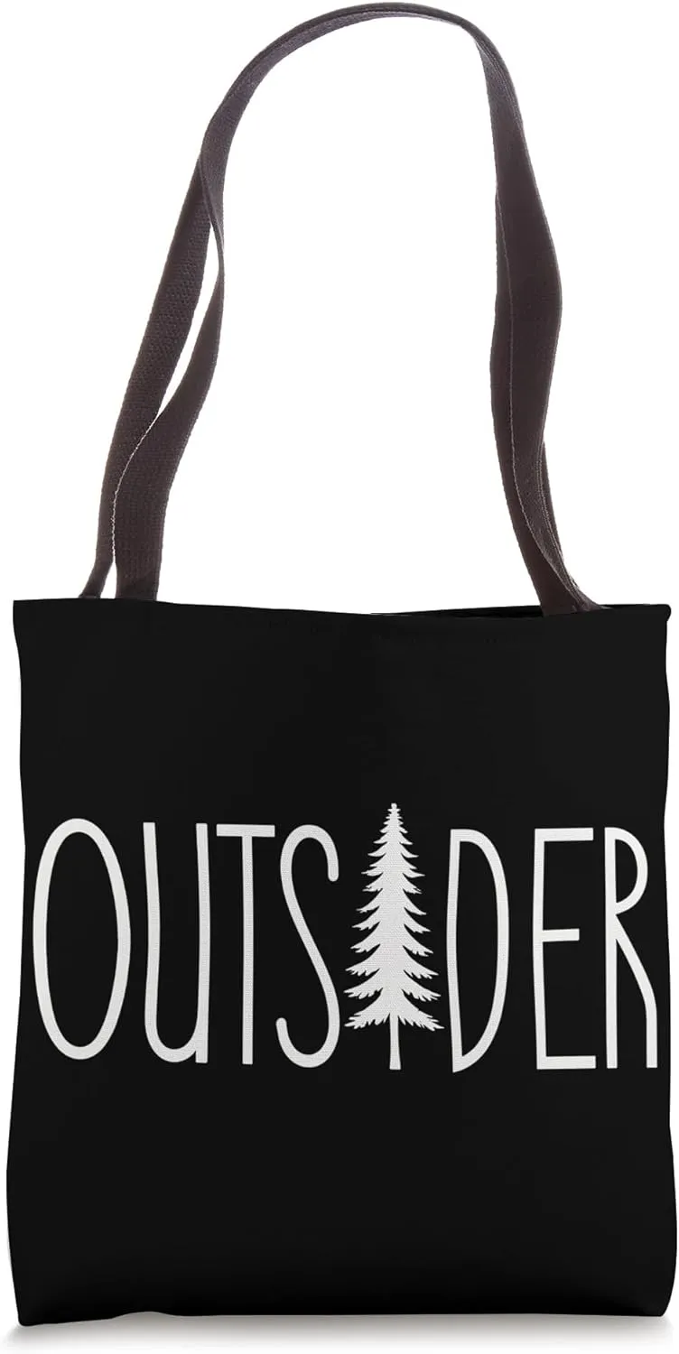 Outsider Retro Camping Adventure Hiking Outdoor Explorer Tote Bag
