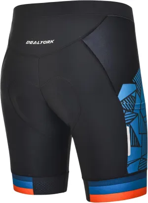 Padded Cycling Shorts Men's Cycling Underwear with 3D Padding Ergonomic Biking Bicycle Shorts Shock Absorbing Sweat Absorbing