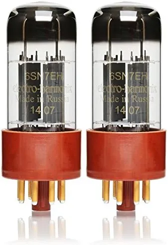 Pair of Electro-Harmonix 6SN7 EH Gold Pin Preamp Vacuum Tube