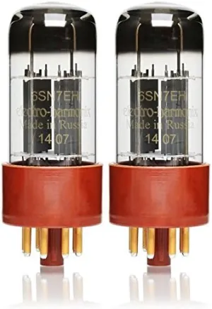 Pair of Electro-Harmonix 6SN7 EH Gold Pin Preamp Vacuum Tube