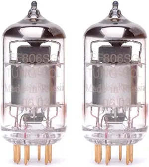Pair of Tung-Sol EF806 SG/6267 Gold Pin Preamp Vacuum Tube