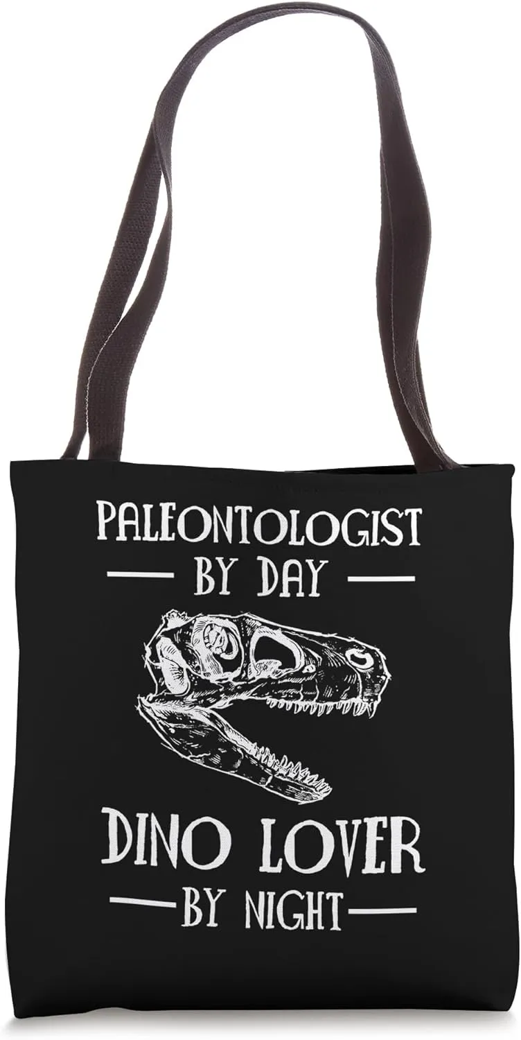 Paleontologist By Day Dino Lover By Night Paleontologist Tote Bag