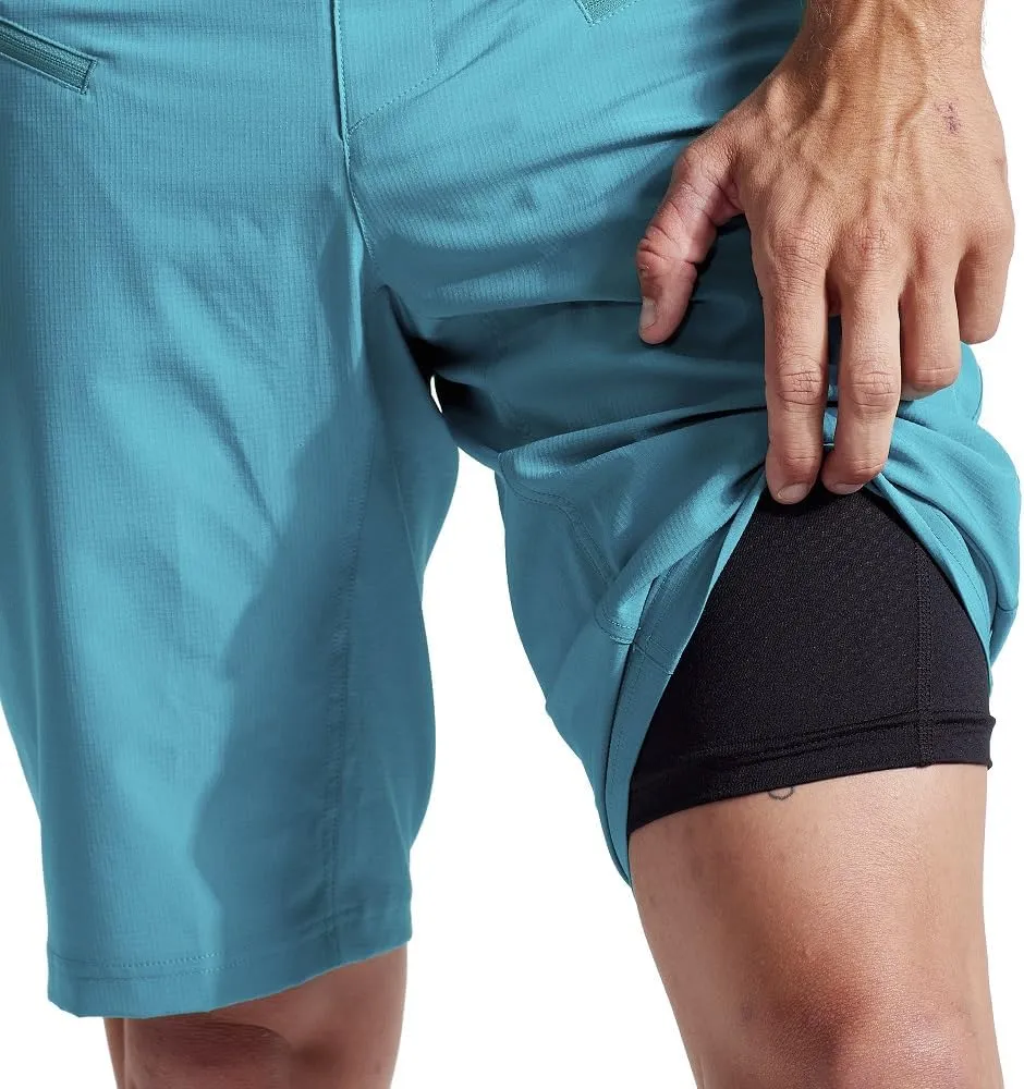 PEARL IZUMI Men's Mountain Bike Short. Detachable Chamois Liner & Two Zippered Pockets. Comfortable & Durable 11.5" Inseam.
