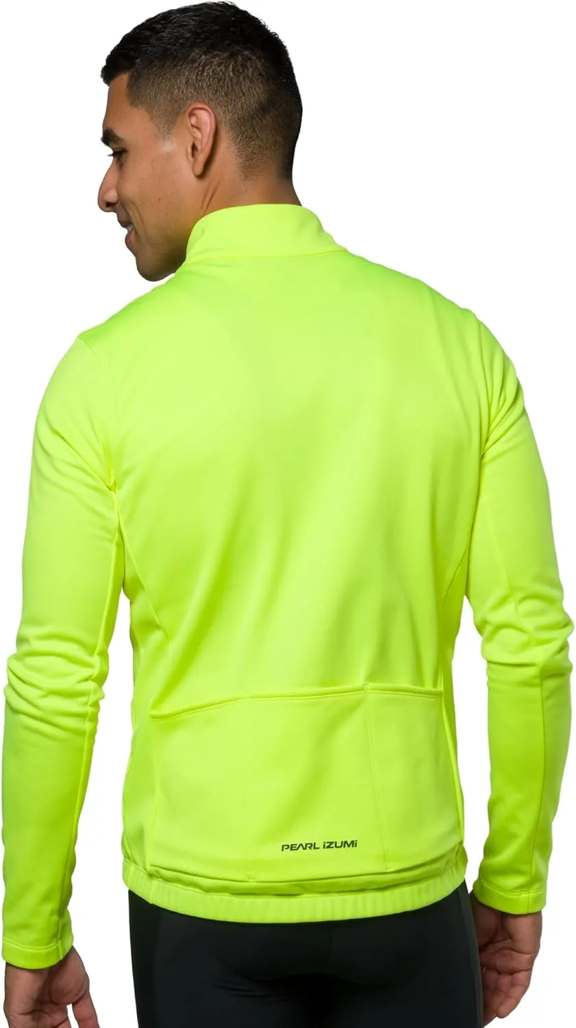 PEARL IZUMI Men's Quest Thermal Jersey, Full-Length Zipper, Brushed Fleece Interior & Three Rear Pockets