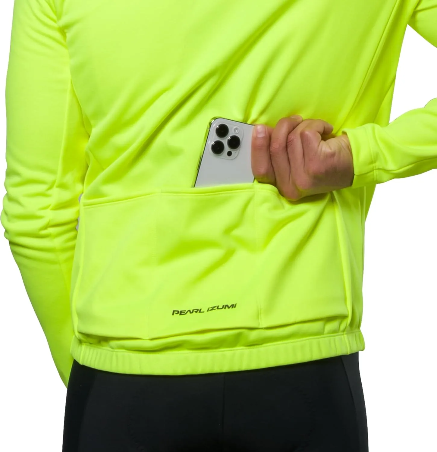 PEARL IZUMI Men's Quest Thermal Jersey, Full-Length Zipper, Brushed Fleece Interior & Three Rear Pockets