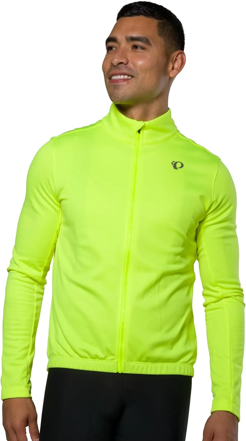 PEARL IZUMI Men's Quest Thermal Jersey, Full-Length Zipper, Brushed Fleece Interior & Three Rear Pockets