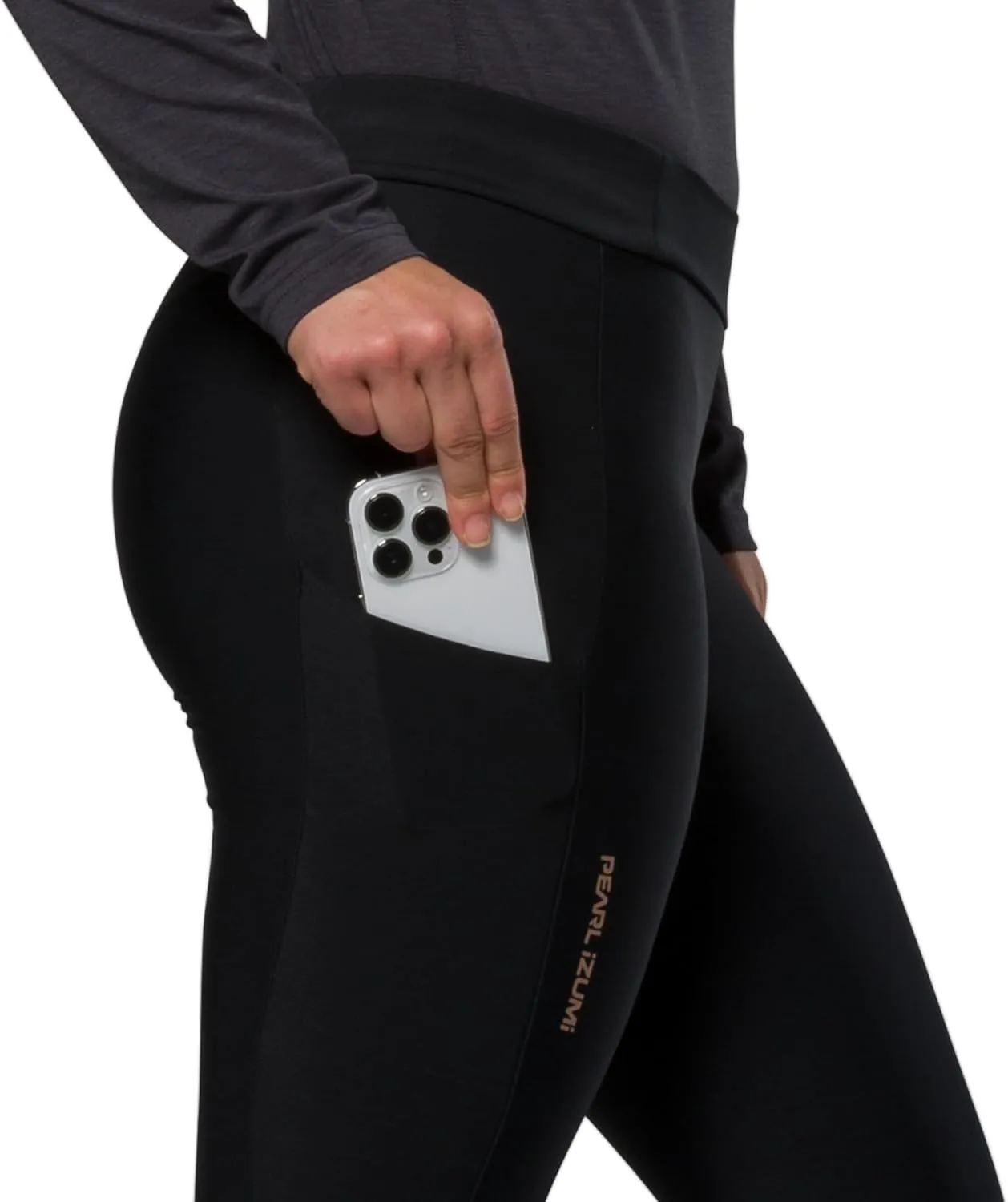 PEARL IZUMI Women's Quest Thermal Tights, Dual Thigh Cargo Pockets & Soft, Stretchy Thermal Fabric, Great for Layering