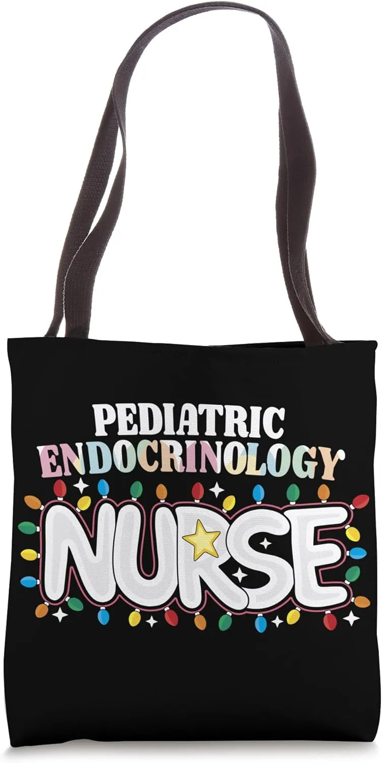 Pediatric Endocrinology Nurse Christmas Endocrine Nurse Crew Tote Bag