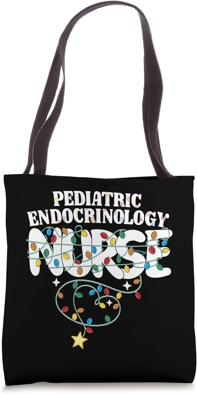Pediatric Endocrinology Nurse Christmas Endocrine RN Squad Tote Bag