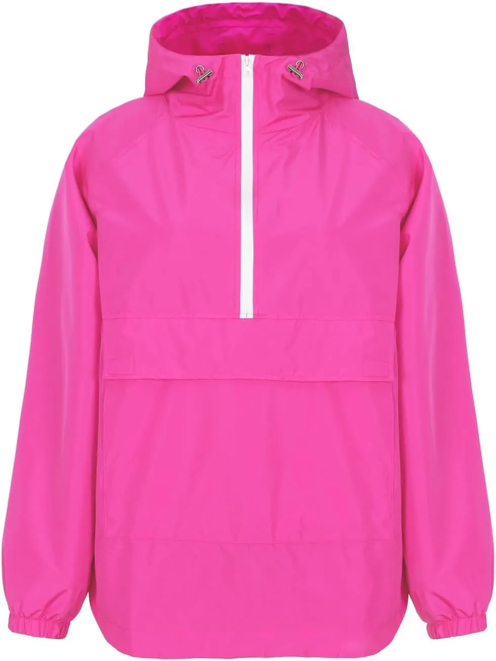 PESION Womens Packable Waterproof Raincoat Lightweight Rain Jacket, Running Cycling Hiking Windbreaker Pullover Jackets