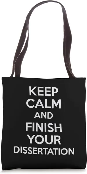 Phd Student Doctoral Candidate Gifts Dissertation Tote Bag